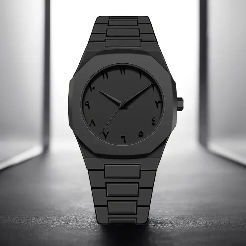 Montre Polycarbone Full Black – Chiffres Arabes
