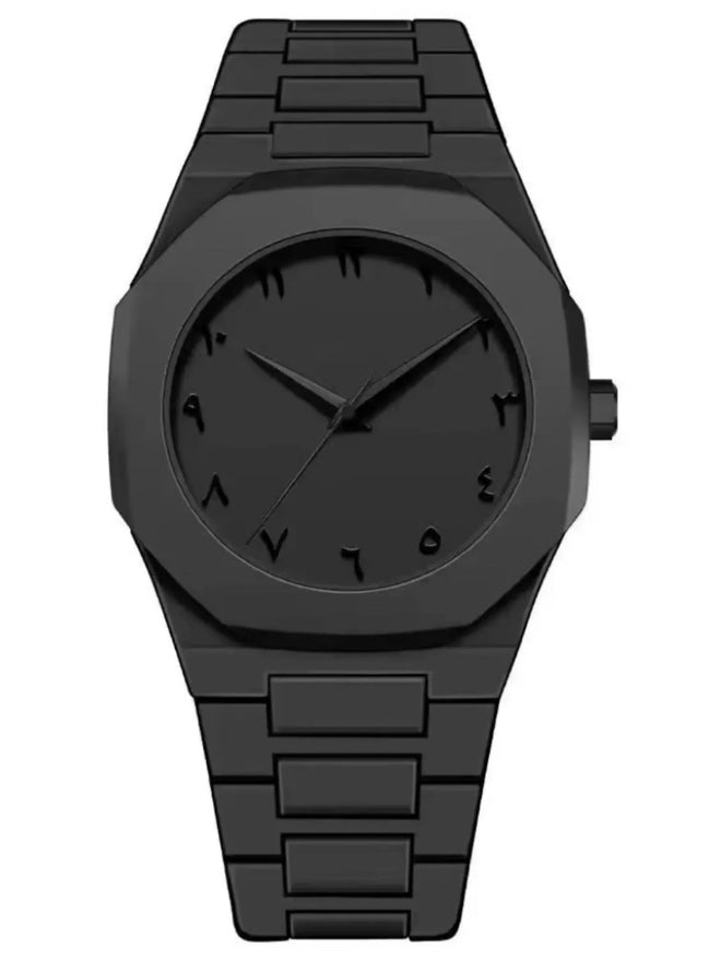Montre Polycarbone Full Black – Chiffres Arabes